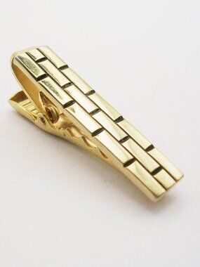Vintage Men's Tie Clip Bar gold tone Emmons Formal Wear